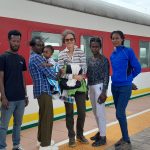 Travelling by train in Ethiopia